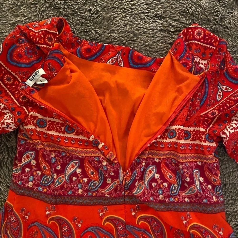 OLD NAVY Women’s Hot Pink Paisley Shift Dress